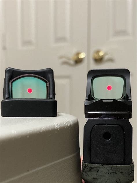 Trijicon rmr vs holosun. Trijicon RMR review. Trijicon RMR is the USA made rival of Holosun. Its coyote brown finish makes it one stylish gun sight, and it allows the user to adjust brightness settings according to his/her requirements. The sight is also compatible with night vision because of the adjustable LED. 