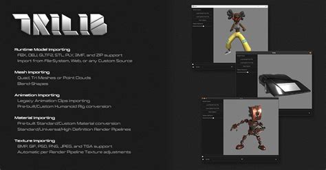 Trilib documentation.  TriLib is a cross-platform runtime 3D model importe...