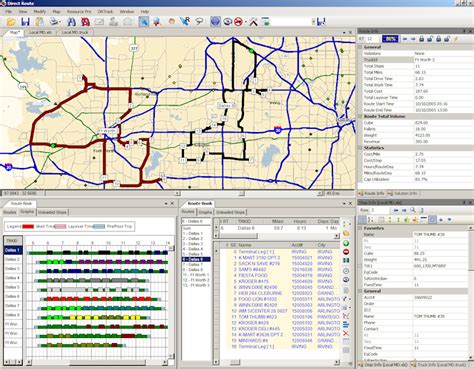 The Trimble Maps Trip Management service creates an efficient route fo