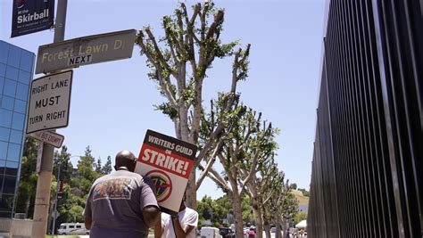 Trimmed trees outside LA studio become flashpoint for striking Hollywood writers and actors