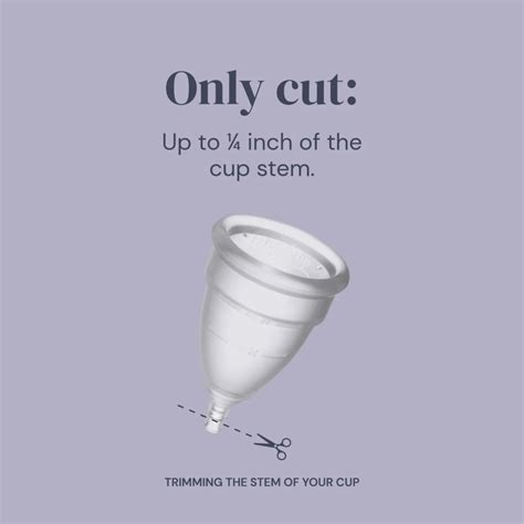 Trimming the stem of your DivaCup