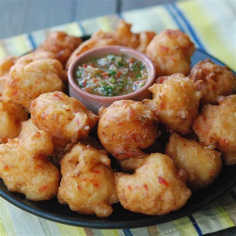 Trinidad Salt Cod Fritters with Pepper Sauce - Andrew Zimmern