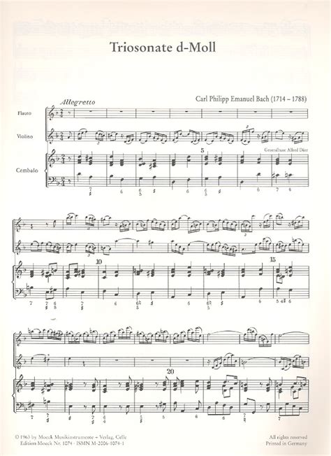 Triosonate, e moll, für querflöte oder violine, viola (da gamba oder da braccio) und basso continuo. - Repair manuals for john deere 2640.