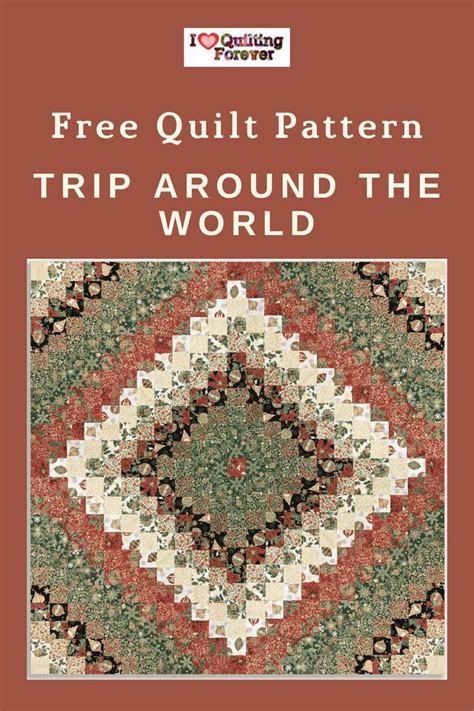 Trip Around World Quilt Pattern FREE Quilt Patterns