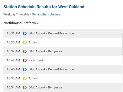 Trip Planner bart.gov