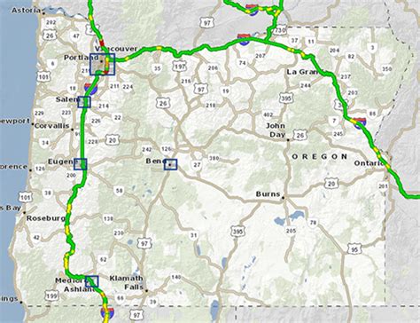 The TripCheck website provides roadside camera images and detailed information about Oregon road traffic congestion, incidents, weather conditions, services and commercial vehicle restrictions and registration.. 
