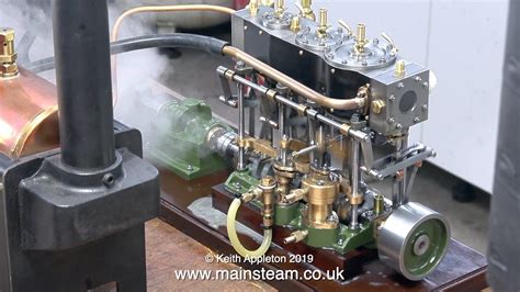 Triple Expansion Rotary Steam Engine - YouTube