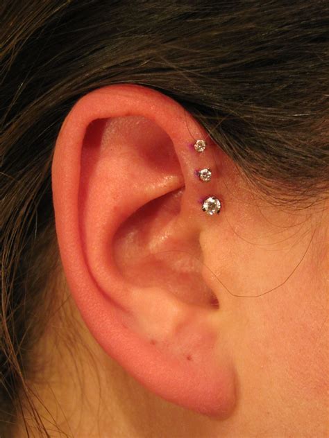 Triple Helix Piercing Earrings