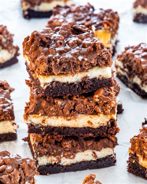 Triple Layer Rice Krispie Brownies - Jo Cooks