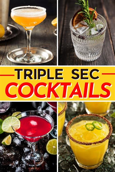 Triple sec cocktails. Triple sec is an essential liqueur for many classic cocktails, adding a distinct flavour and aroma to drinks like the margarita, cosmopolitan, and sidecar. As a dry liqueur made from a combination of sweet and bitter orange peels and a base of distilled spirits, triple sec balances well with other ingredients and is a staple in quality cocktail ... 