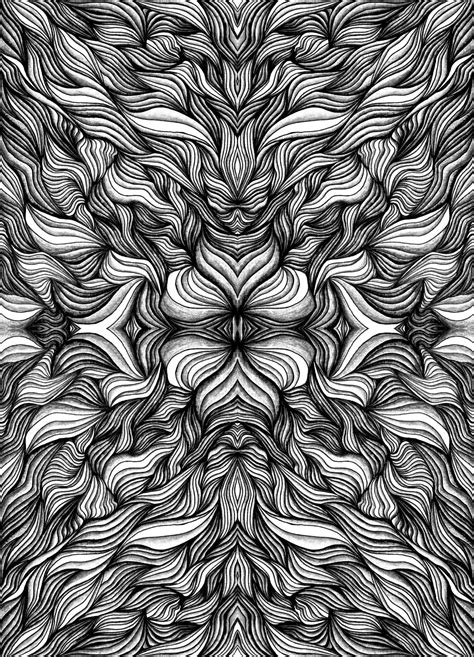 Trippy Drawings Black And White