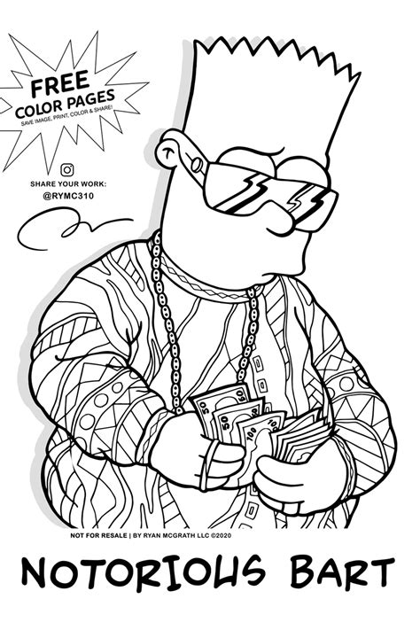 Bart Simpson Coloring Pages. 38+ Bart Simpson Coloring Pages for 