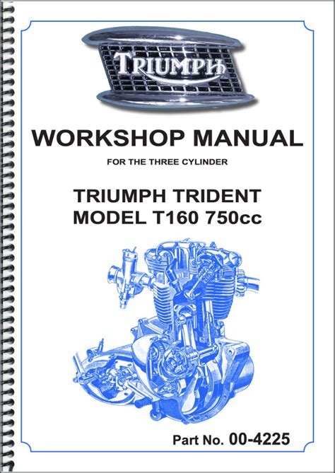 Triumph 1975 trident t160 model motorcycle workshop manual repair manual service manual. - Yanmar 4tn100e diesel engine complete workshop repair manual.