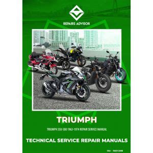 Triumph 350 500 1963 1974 reparatur service handbuch. - 1688 a global history reprint edition.