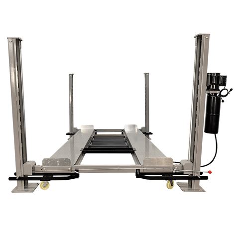 Description. C7000 7,000 lb. Portable Two Post Auto Lift. The all new revolutionary Chrome C-7000 is simply the most versatile two post lift in existence. Because it is not limited by cables it can be mounted at any width up to 120″. This lift can be taken down and stored in less than 10 minutes by a single operator. . 