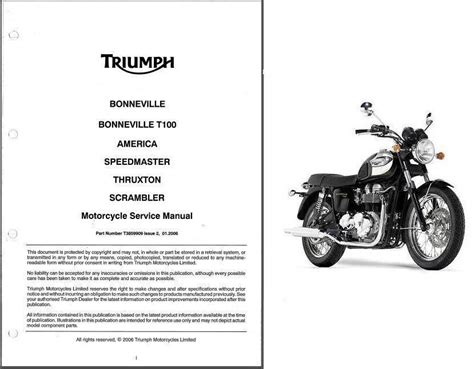 Triumph bonneville t100 speedmaster service repair workshop manual 2006. - Aj antunes vct 250 repair manual.