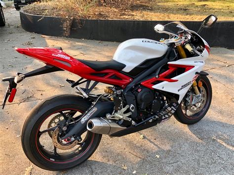 Triumph daytona 675r for sale. 2013 Triumph Daytona 675 R MY14. $11,500. Price guide. Super Sport. 675 cc. 32,039 km. ABS. Finance available. We work with a finance company to offer you finance options to buy this bike. 