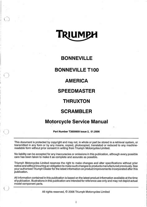 Triumph speedmaster 865cc service repair workshop manual 2005 2007. - Lernanleitung kapitel 1 17 für warren reeve duchac s.