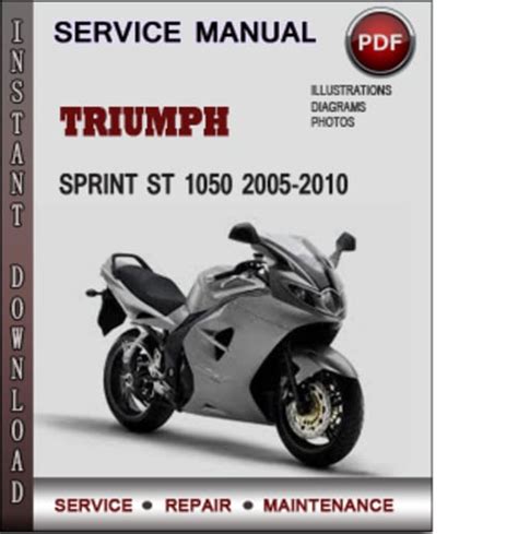 Triumph sprint 1050 st abs service manual 2005 2010. - Sea doo rxt 2013 service manual.