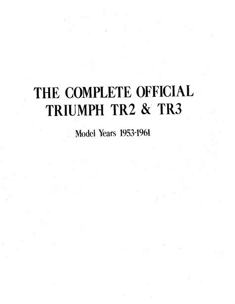 Triumph tr3a tr3b 1953 1961 workshop repair service manual. - Liaisons sans fil fixes pour la téléphonie.