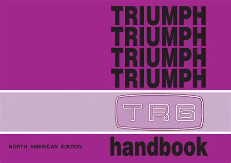 Triumph tr6 owners handbook us edition. - Soms ben ik bang dat het mij overkomt.