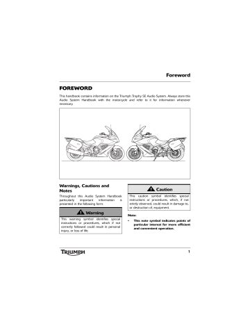 Triumph trophy motorcycle owners manual 2012. - Vulcan 49 series gas heater manual.