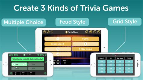 Trivia game creator. A fun way to introduce or review content that student will LOVE. More options than basic multiple choice games (GRID, WHEEL, etc) Students don’t need to sign in or download anything or use a second device. 100’s of pre-made games to choose from. Simply create a game and share your screen, then engage your students like a gameshow host! 