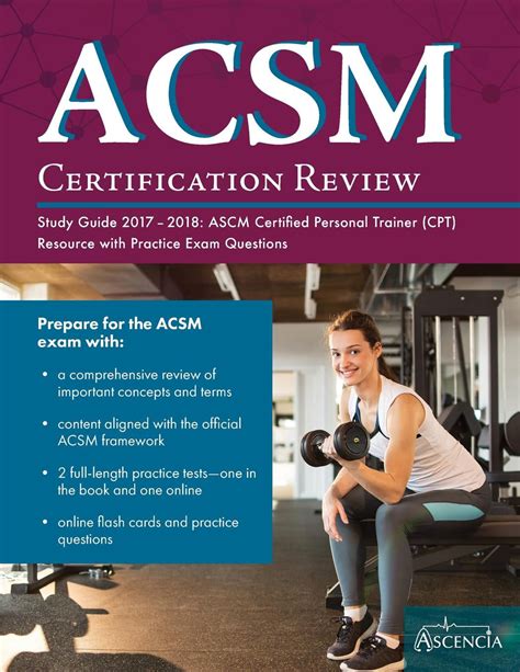 Read Triviums Resources For The Acsm Certified Personal Trainer Exam 20182019 Acsm Study Guide And Practice Test Questions For The Acsm Cpt Test By Acsm Cpt Exam Prep Team