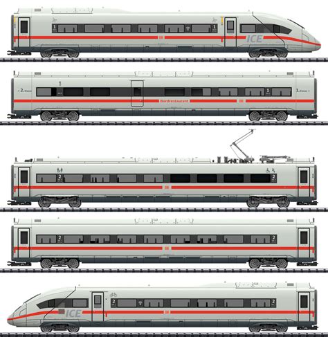 Trix Dgtl ICE 4 Class 412/812 Powered Railcar Train, DB AG