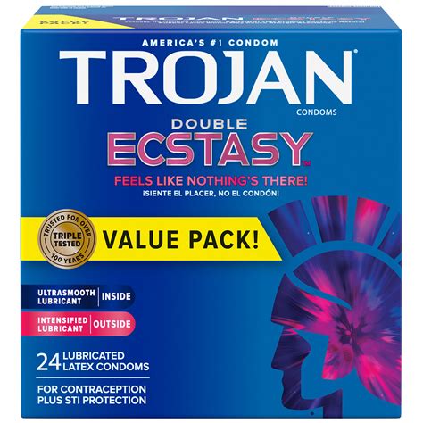 Trojan Double Ecstasy Lubricated Condoms Walgreens