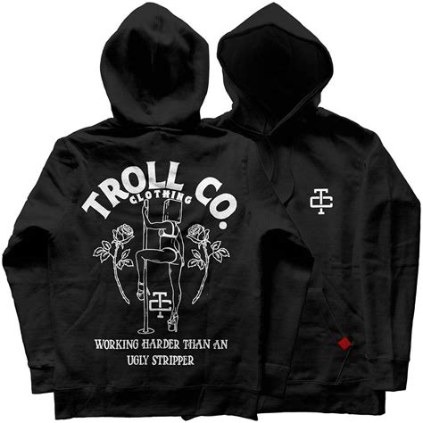 Troll clothing co. Product type. Support Blue Collar Hoodie from $69.99 USD. Pay Me Hoodie from $69.99 USD. Twisting Wrenches Hoodie from $69.99 USD. Haggler Hoodie from $69.99 USD. DHCM Classic Tee from $32.99 USD. Support Blue Collar Tee from $32.99 USD. Pay Me Tee from $32.99 USD. Twisting Wrenches Tee from $32.99 USD. 
