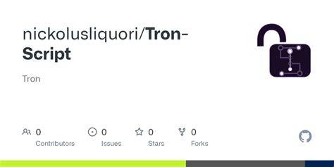 Tron script github.  I was wondering if anyone could make me a script where a person can reco...