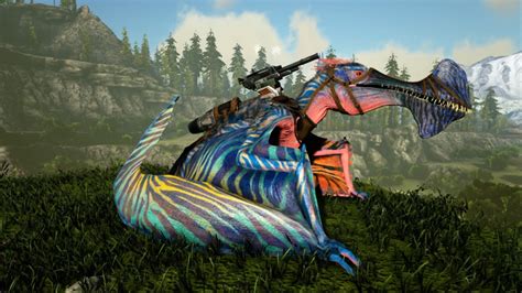 It is the first creature to have a jet engine on its saddle. The Tropeognathus with its jet sprint is actually a bit faster than the tek suit (ca. 10 km/h). The Tropeognathus model and sounds have a strong resemblance to the Tapejara, Microraptor has the same issues as well, as it resembles the Archaeopteryx.