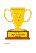 Trophy plaque generator.  17 free printable trophy certificate templates with perso...