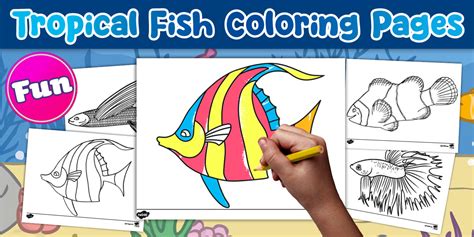 Tropical Fish Coloring Shee