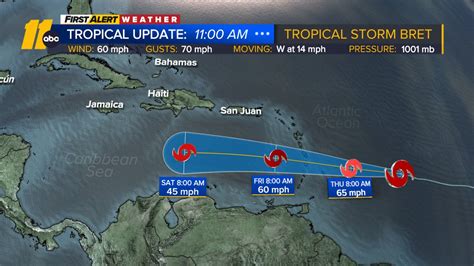 Tropical Storm Bret forms, could become hurricane this week, National Hurricane Center says
