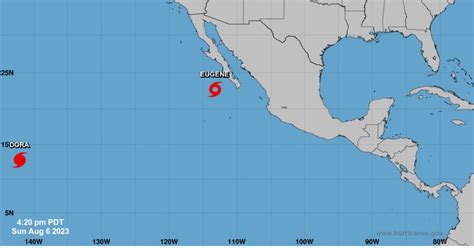 Tropical Storm Eugene is strengthening off Mexico’s western Pacific coast