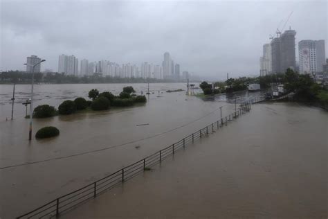 Tropical Storm Khanun pours intense rain on South Korea and heads toward its urban centers