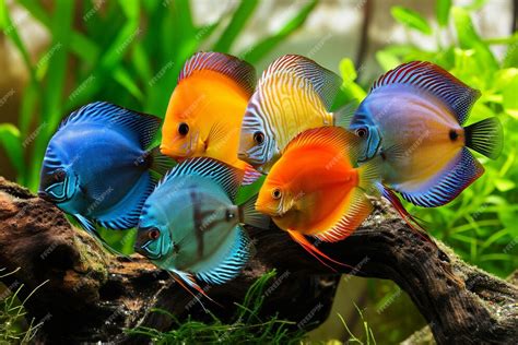 Tropical fish freshwater.  Available for both RF and RM licensing.  AI generated.  While ...