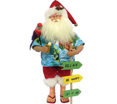 Tropical santa figurines. Coastal Beach Santa Figurine Statue, Christmas Table Decor, Santa with Wine, Red and Green Tropical Santa Doll, Holiday Beach Wine Santa (1.1k) $ 45.00 