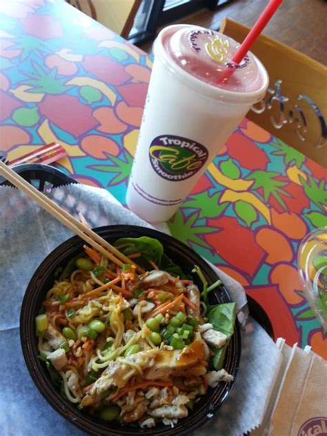 Specialties: Tropical Smoothie Cafe® was born on a beach™ and on that beach we learned a better way to live. We make eating better easy breezy with fresh, made-to-order smoothies, wraps, flatbreads and quesadillas that instantly boost your mood. Experience the good vibes of the tropics whether you're ordering ahead in our app online for delivery, …. 