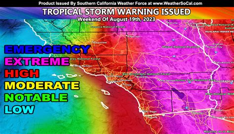 Tropical storm warning issued in Southern California for the first time