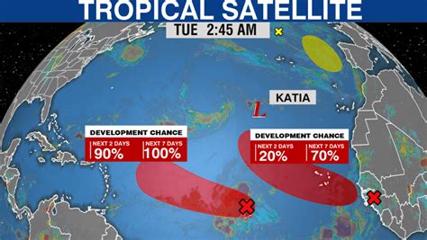 Tropical wave has 90% chance of formation, could become a hurricane later this week