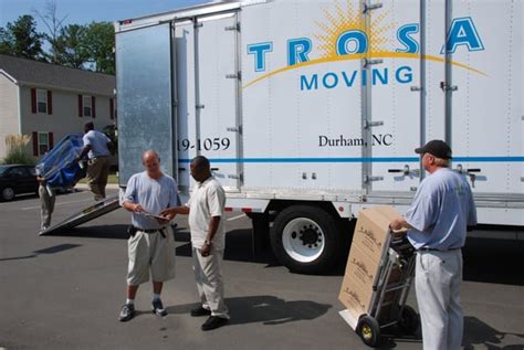 Trosa moving. Mar 10, 2022 · Please confirm all license information at. 700 Mallard Ave, Durham, NC, 27701. (919) 419-1059. www.trosamoving.com. Request a free moving consultation and quotes from quality movers in Raleigh, NC. Get Moving Quotes. TROSA Moving is ranked as a top 10 moving company in Raleigh, NC. Get moving quotes, read reviews & find movers for your next move. 