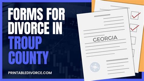 Troup county divorce papers.  In the packets for marriages with children, th...