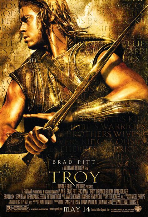 Troy 2004 movie. Troy (United States, 2004) A movie review by James Berardinelli. The line between epic spectacle and overblown bore is often as unclear as it is easily crossed. So it's no surprise that Wolfgang Petersen's Troy navigates that demarcation like a drunk driver on a twisty two-lane highway. There are times when Troy is stirring and engaging. 