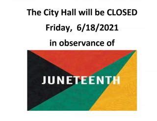 Troy City Hall closed to public for Juneteenth