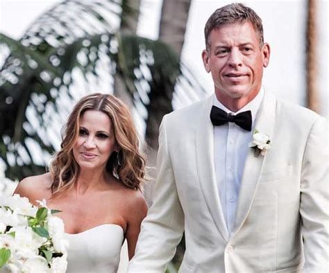 Troy Aikman’s ex-wife Rhonda Aikman. Troy and Rhonda Aikman began dating in 1998 (more on that in a minute), and were married on April 8, 2000. Rhonda has a daughter from a previous relationship, and together Troy and Rhonda have two more daughters, born in 2001 and 2002. The couple announced their separation on January …. 