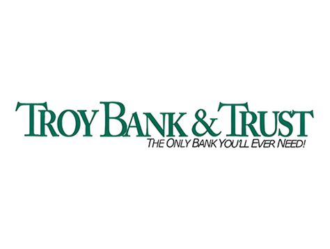 Troy bank. Here at Troy Bank & Trust, quality service and strong community relationships stem from one thing: values. Far from the single-minded motivations of ambitious raiders, Troy Bank views prosperity as a reflection of its customers’ welfare. Troy Bank’s merger with First National is founded first and foremost upon a strengthening of these values. 