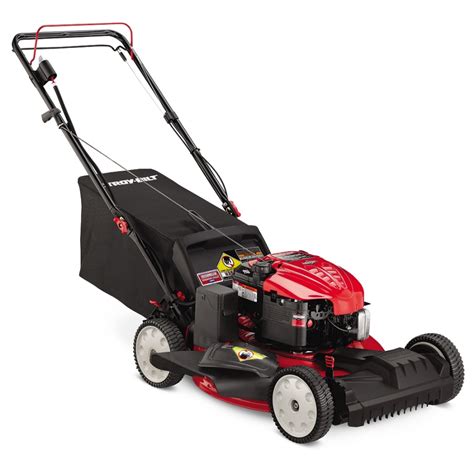 Troy bilt 21 190cc self propelled mower. Mowing is easy thanks to the commercial-grade power of the 173cc KOHLER engine engineered for powerful performance, easy starting, and quiet operation on the Troy-Bilt TB240K XP self-propelled mower. Adjust your speed to match mowing conditions with the variable speed front wheel drive. Dual-lever height adjusters adjust the cutting height quickly between 1.25 in. - 3.75 in. for the perfect cut. 